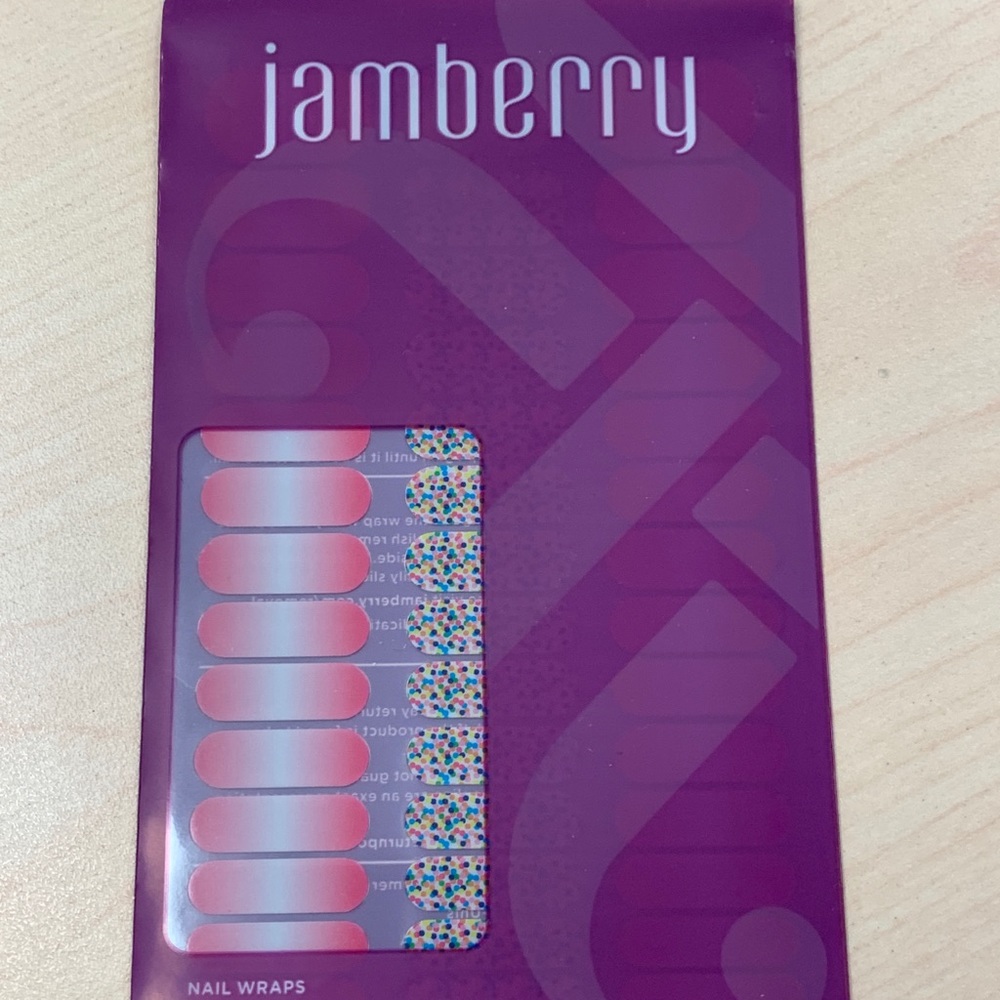 2/$18 Jamberry Nail Wrap -Sprinkles & Frosting NWT